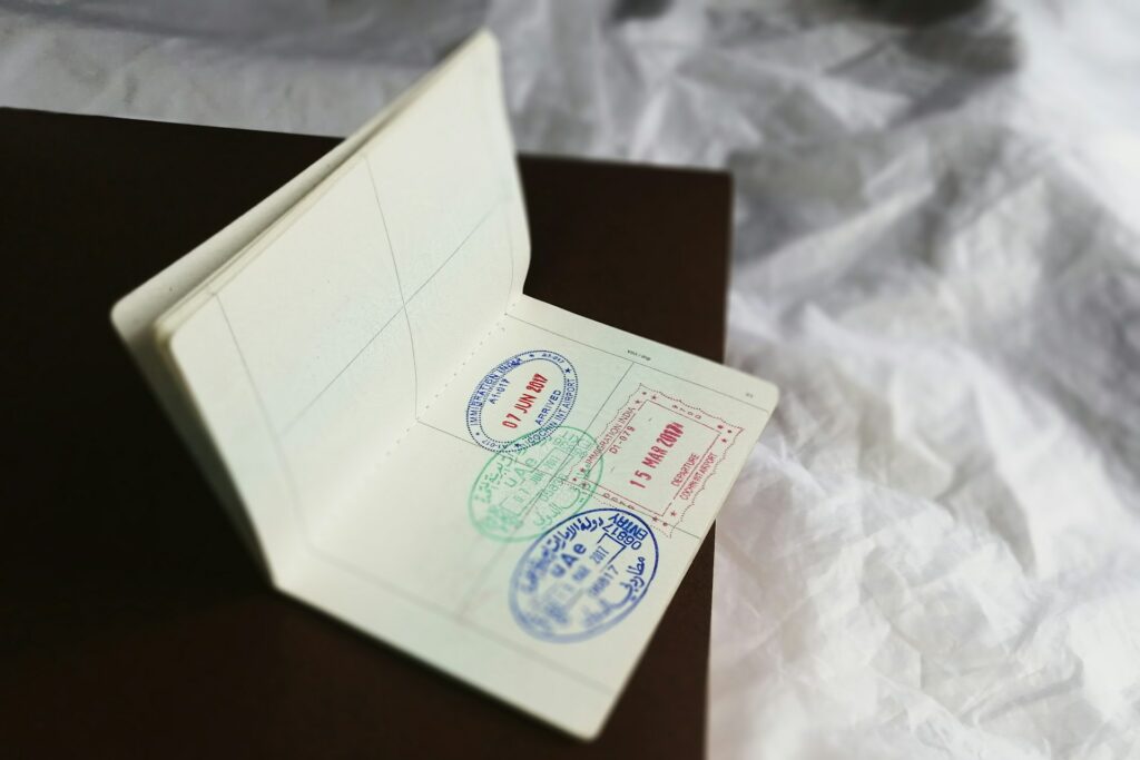 passport stamp